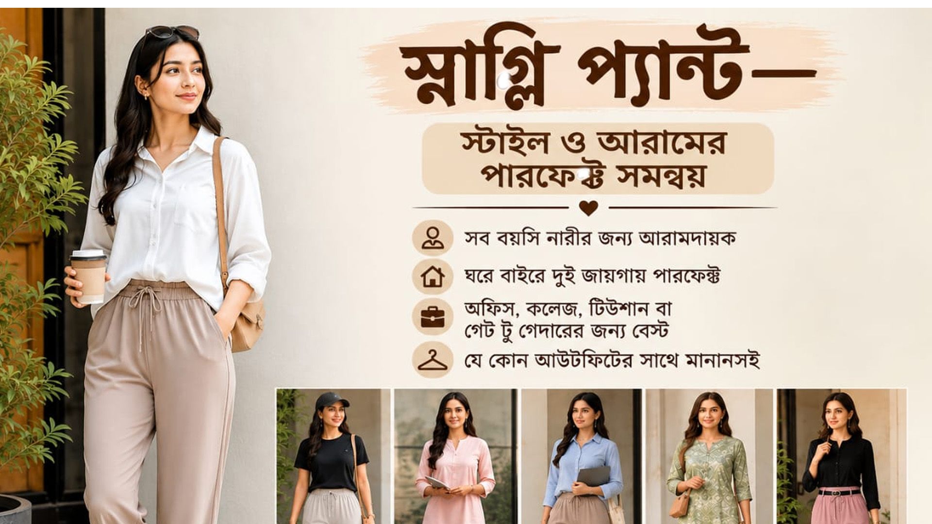 স্নাগ্লি প্যান্ট—স্টাইল ও আরামের পারফেক্ট সমন্বয়